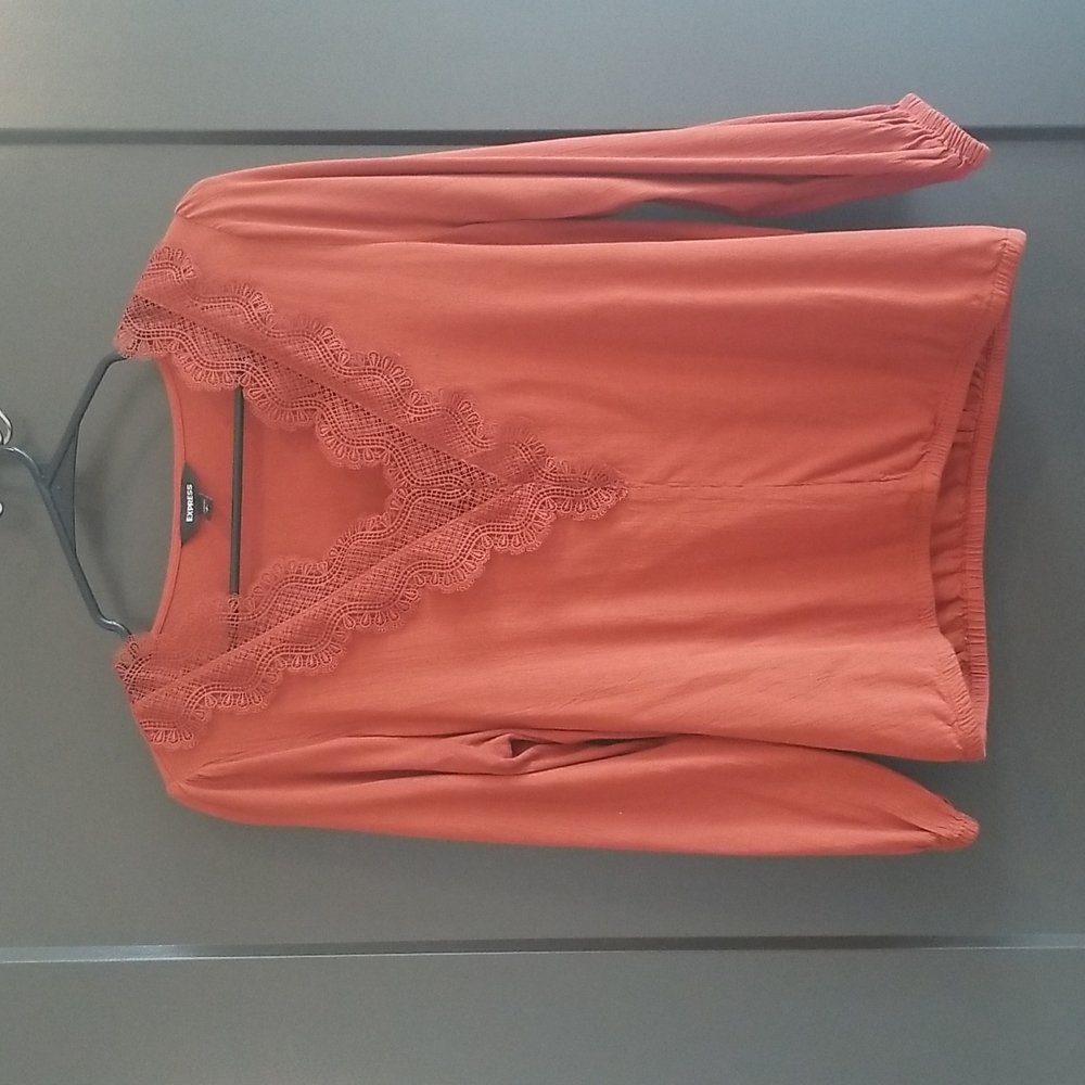 Rust Orange Blouse